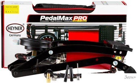 Насос ножной велосипедный Heyner PedalMax PRO (красный)
