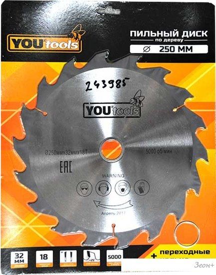 Пильный диск Yourtools Z18 250/32мм
