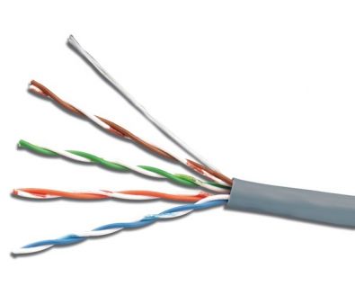  UTP 4 Pairs cat 5E 100m solid (AWG24) CCA alloy grey 100