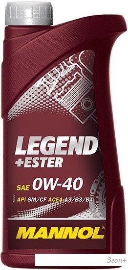 Моторное масло Mannol LEGEND+ESTER 0W-40 1л