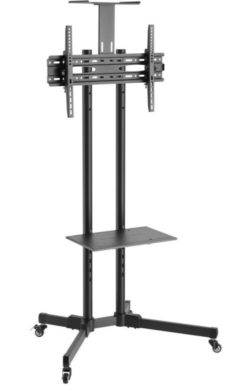 Подставка для телевизора Ultramounts UM 262 черный 37"-75" макс.50кг напольный мобильный