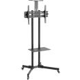 Подставка для телевизора Ultramounts UM 262 черный 37"-75" макс.50кг напольный мобильный