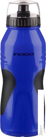 Бутылка для воды Indigo Comfort IN037 (синий/черный)