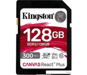   Kingston Canvas React Plus SDXC 128GB [SDR2/128GB]