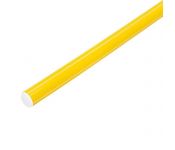 Палка гимнастическая 90 см, цвет жёлтый
