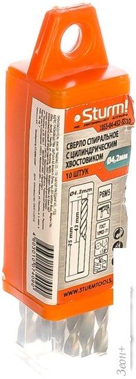 Набор сверл Sturm 1055-04-4S2-SS10 (10 шт)