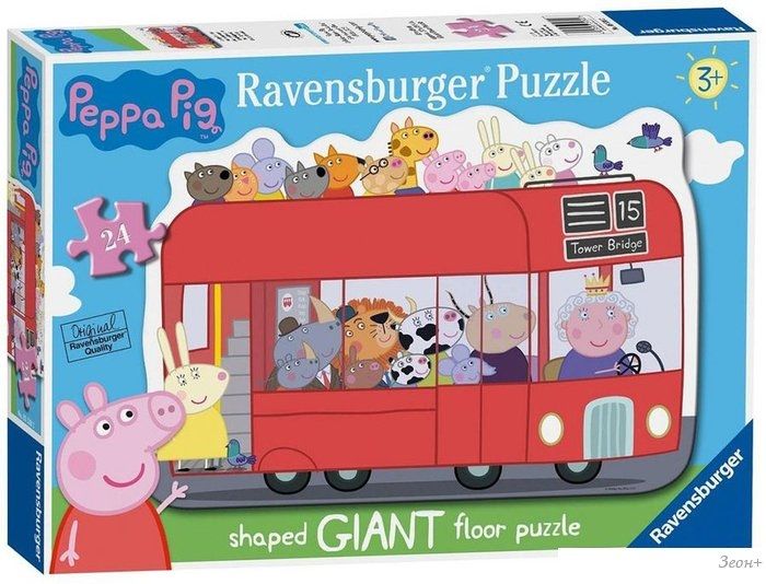 Мозаика/пазл Ravensburger Свинка Пеппа. Гигантский Автобус R05530 (24 эл)