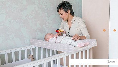 Пеленальная доска Polini Kids Бегемотик 0002350-3 (серый)