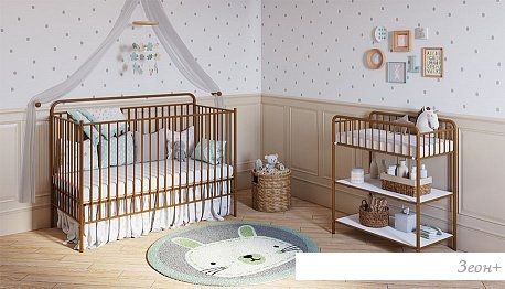 Пеленальный столик Polini Kids Vintage 1180 (бронзовый)