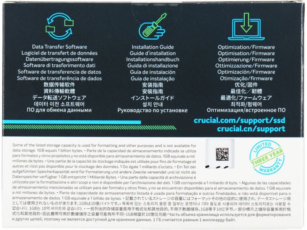 SSD Crucial BX500 500GB CT500BX500SSD1