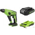 Перфоратор Greenworks GD24SDS1 3803107UA (с 1-им АКБ, кейс)