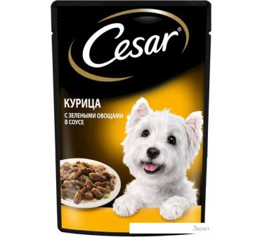 Пресервы Cesar курица с зелеными овощами в соусе 85 г
