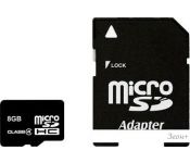   Smart Buy microSDHC (Class 4) 8  + SD  (SB8GBSDCL4-01)