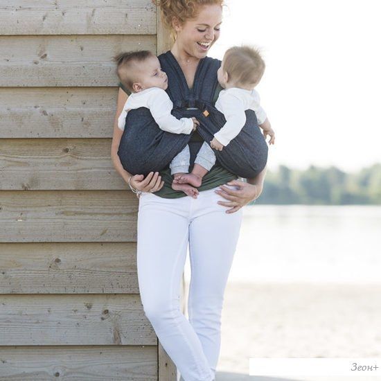 Слинг Minimonkey Twin Carrier (черный)