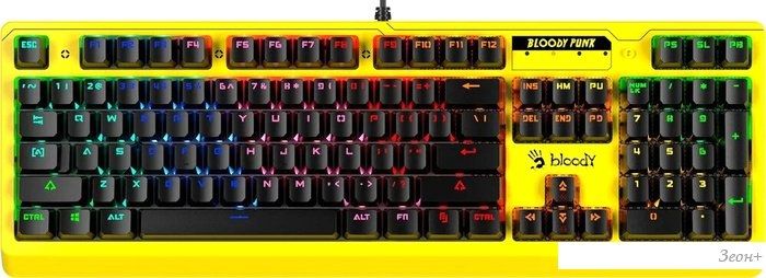 Клавиатура A4Tech B810RC (желтый)