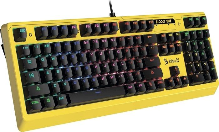 Клавиатура A4Tech B810RC (желтый)