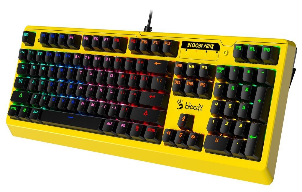 Клавиатура A4Tech B810RC (желтый)