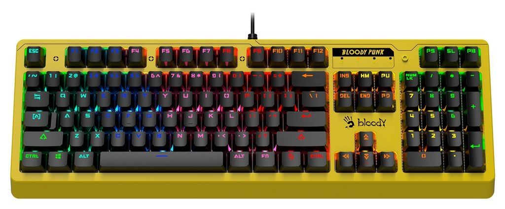 Клавиатура A4Tech B810RC (желтый)