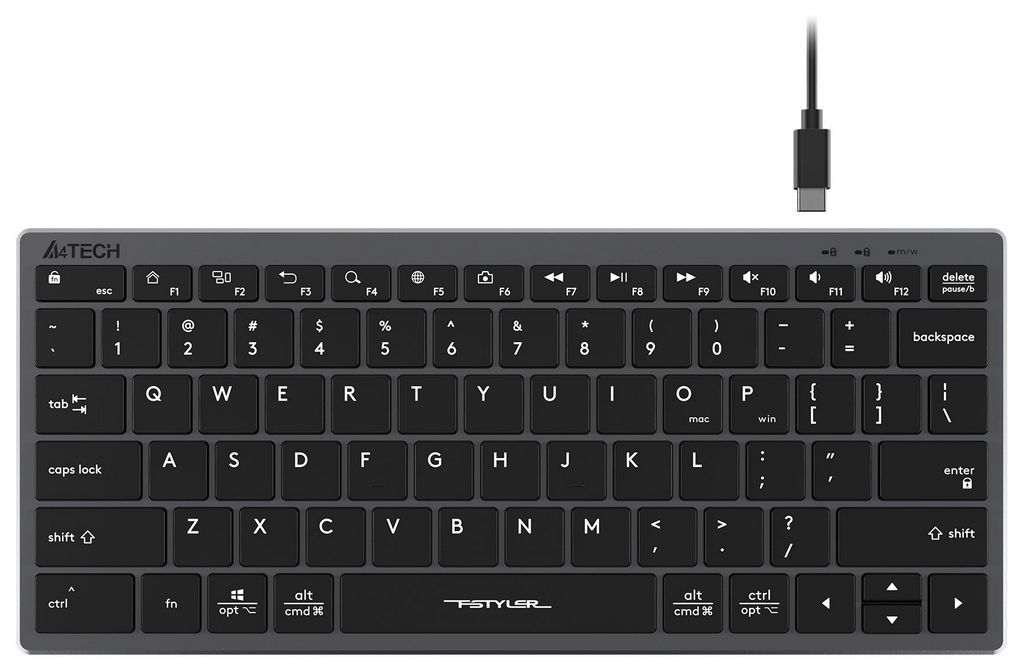 Клавиатура A4Tech Fstyler FX51 (серый/черный)