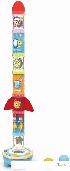 Развивающая игрушка Hape Ракета Движение, счет, цвета E0387_HP