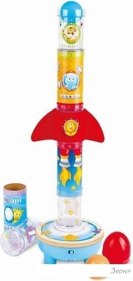 Развивающая игрушка Hape Ракета Движение, счет, цвета E0387_HP