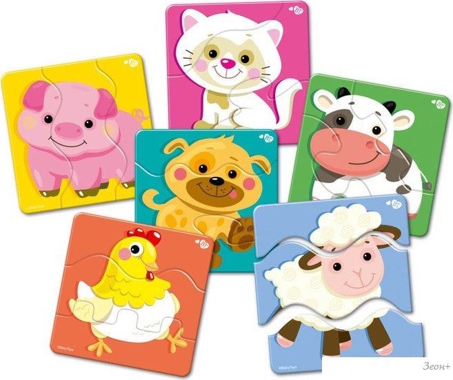 Мозаика/пазл Baby Toys Домашние животные 02500