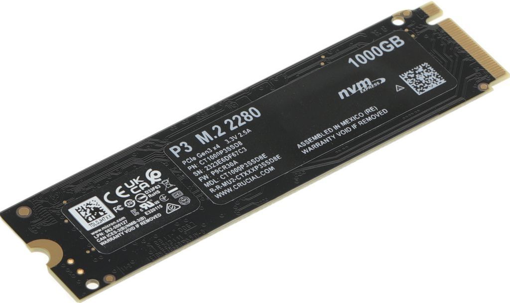 SSD Crucial P3 1TB CT1000P3SSD8
