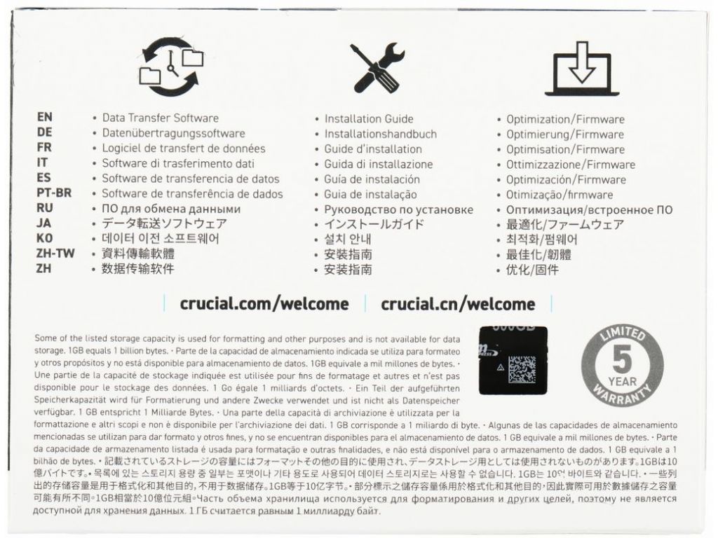 SSD Crucial P3 500GB CT500P3SSD8