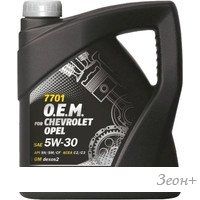 Моторное масло Mannol O.E.M. for chevrolet opel 5W-30 4л