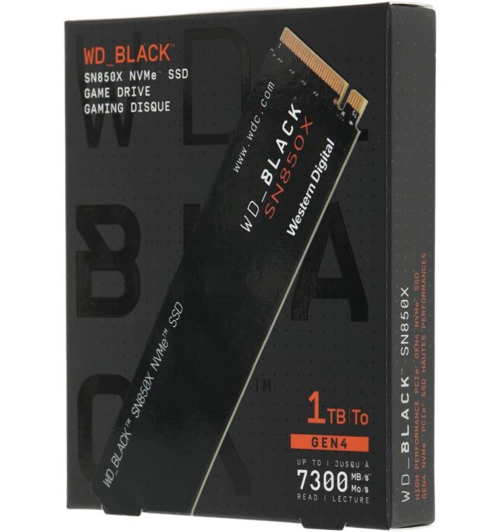 SSD WD Black SN850X NVMe 1TB WDS100T2X0E