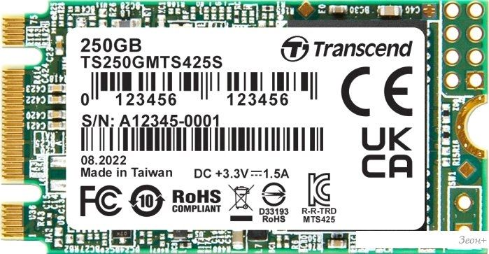 SSD Transcend 425S 250GB TS250GMTS425S