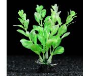 Растение искусственное аквариумное, 10 см, зелёно-белое, 1 шт.