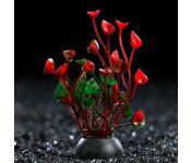 Растение искусственное аквариумное, 5 см, красное, 1 шт.