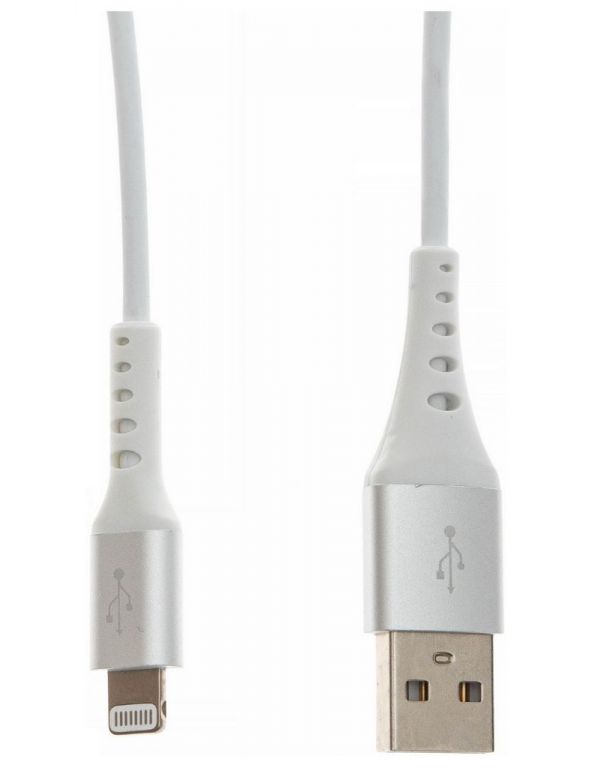 Кабель Cactus CS-LG.USB.A-0.8 USB (m)-Lightning (m) 0.8м белый блистер