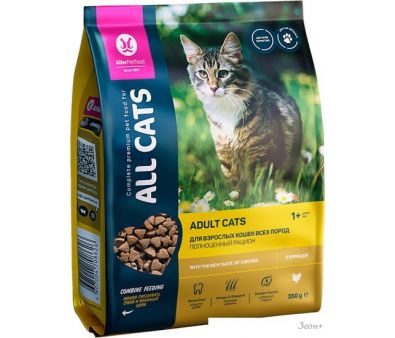 Сухой корм для кошек All Cats с курицей 350 г