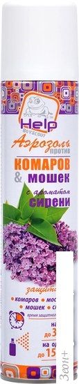 Спрей от насекомых Help От Комаров и мошек Сирень 80219 (200 мл)