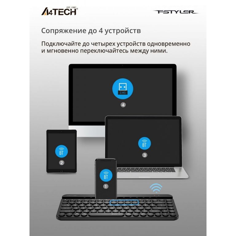 Клавиатура A4Tech Fstyler FBK30 (черный)