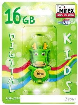 USB Flash Mirex DRAGON GREEN 16GB (13600-KIDGDR16)