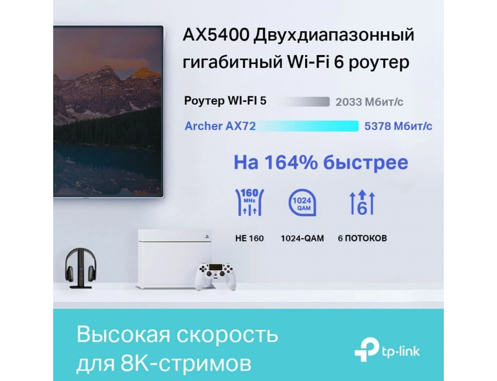 Wi-Fi роутер TP-Link Archer AX72