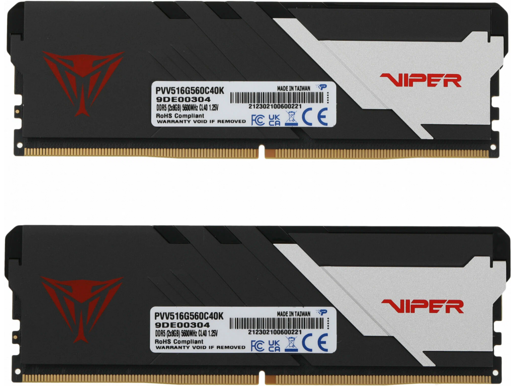 Оперативная память Patriot Viper Venom RGB 2x8ГБ DDR5 5600МГц PVV516G560C40K