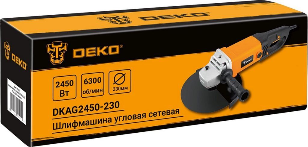 Угловая шлифмашина Deko DKAG2450-230