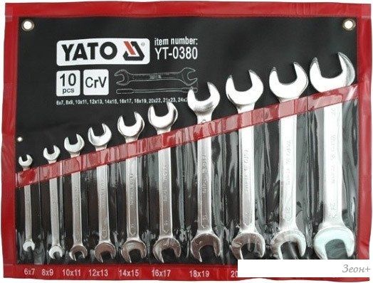 Набор ключей Yato YT-0380 10 предметов