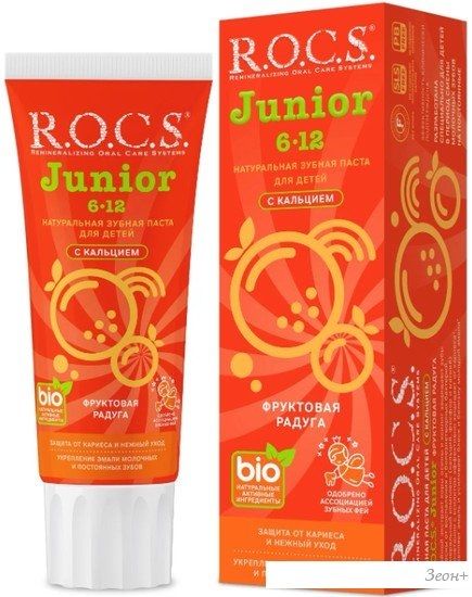 Зубная паста R.O.C.S Junior фруктовая радуга 74 г