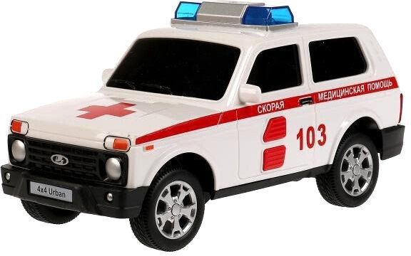 Легковой автомобиль Технопарк Lada 4x4 Urban Полиция URBANBLACK-20PLAMB-WH