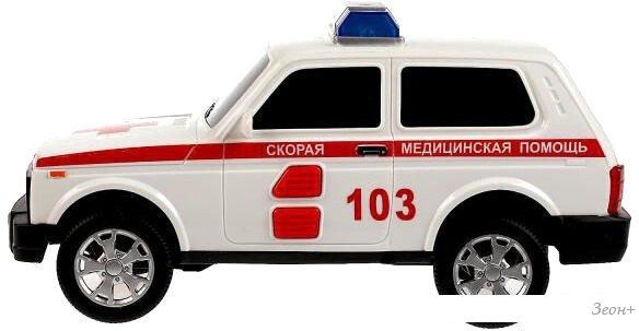 Легковой автомобиль Технопарк Lada 4x4 Urban Полиция URBANBLACK-20PLAMB-WH