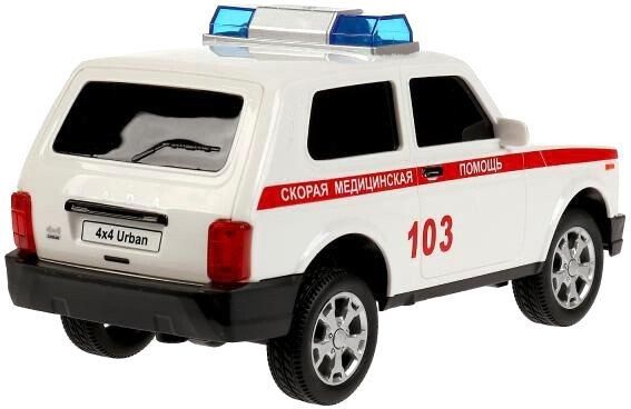 Легковой автомобиль Технопарк Lada 4x4 Urban Полиция URBANBLACK-20PLAMB-WH
