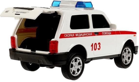 Легковой автомобиль Технопарк Lada 4x4 Urban Полиция URBANBLACK-20PLAMB-WH