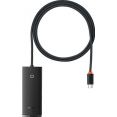 USB-хаб Baseus Lite Series 4-Port USB A - Type C WKQX030401 (1 м, черный)