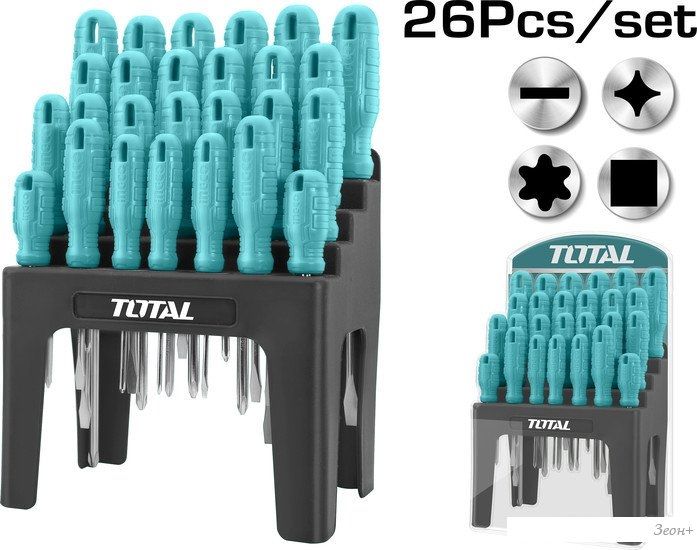Набор отверток Total THTDC252601 (26 предметов)