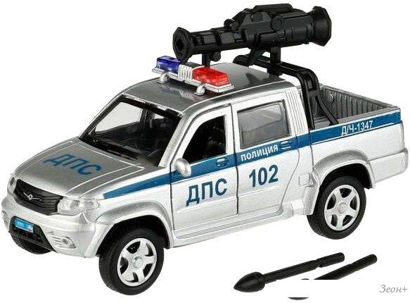 Пикап Технопарк UAZ Pickup Полиция с пушкой PICKUP-12POL-CANSR